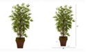 Nearly Natural 57in. Bamboo Artificial Tree in Brown Planter